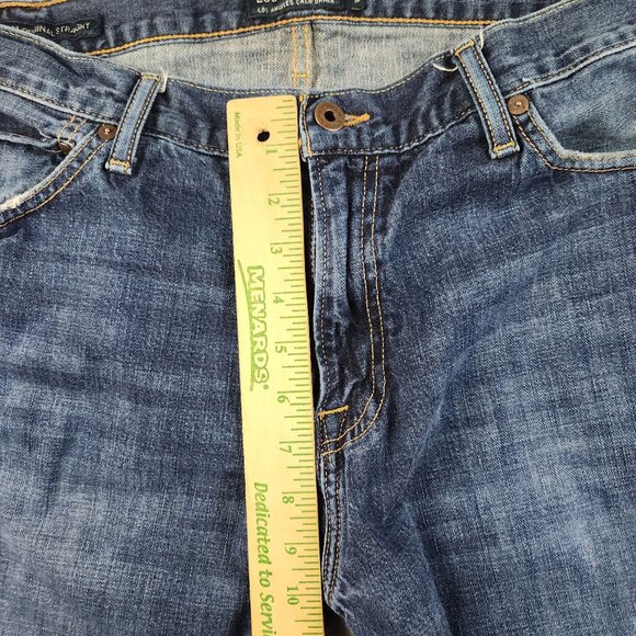 Lucky Brand 221 Jeans Mens 38x30 Blue Denim Straight Leg Classic Everyday Casual - Picture 6 of 12